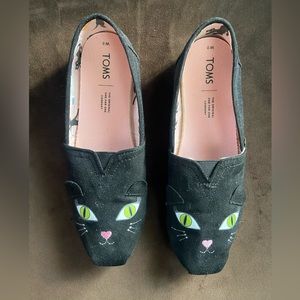 TOMS BLACK CAT classic black cat glow in the dark kitty toms